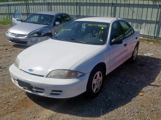 1G1JF5248Y7264773 - 2000 CHEVROLET CAVALIER L WHITE photo 2