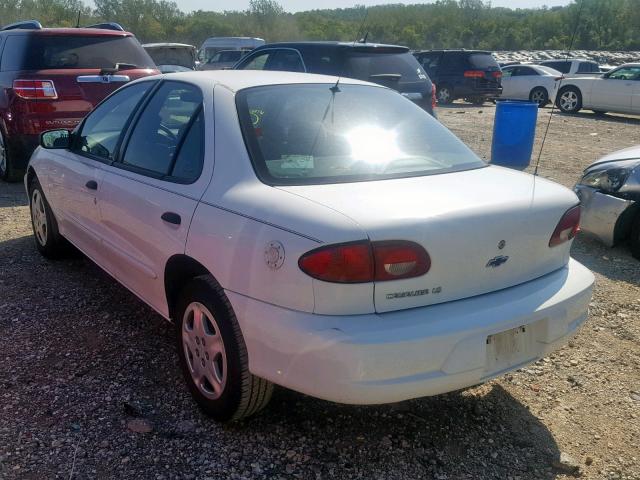 1G1JF5248Y7264773 - 2000 CHEVROLET CAVALIER L WHITE photo 3