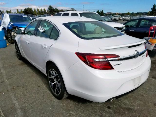 2G4GL5EX7H9111926 - 2017 BUICK REGAL SPOR WHITE photo 3