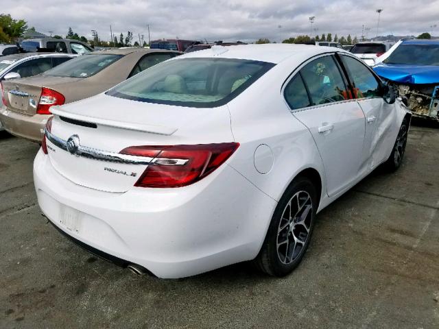 2G4GL5EX7H9111926 - 2017 BUICK REGAL SPOR WHITE photo 4