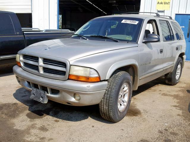 1B4HR28N71F637029 - 2001 DODGE DURANGO SILVER photo 2