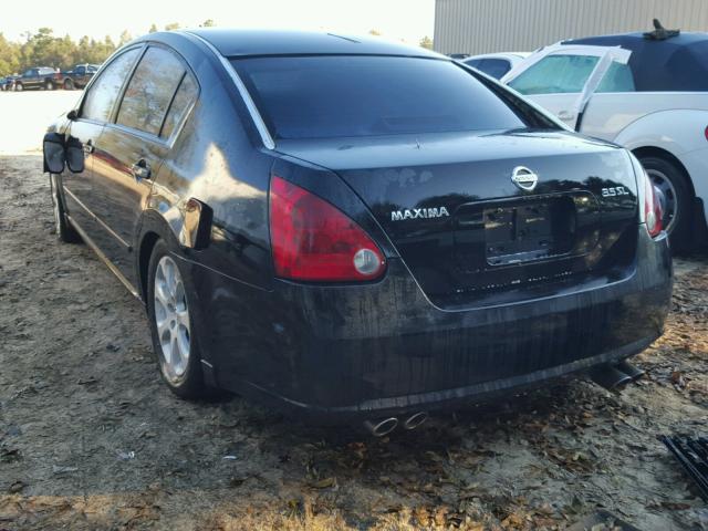 1N4BA41E97C830904 - 2007 NISSAN MAXIMA SE BLACK photo 3