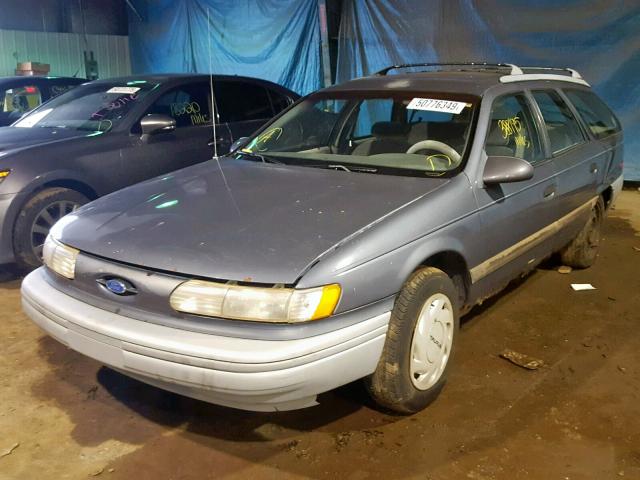 1FALP57U1NG226485 - 1992 FORD TAURUS GL BLUE photo 2