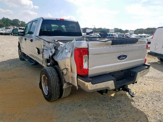 1FT8W3DT2JEB37839 - 2018 FORD F350 SUPER SILVER photo 3