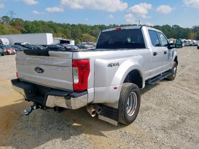 1FT8W3DT2JEB37839 - 2018 FORD F350 SUPER SILVER photo 4