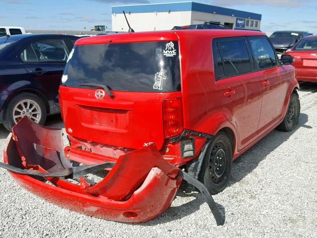 JTLKE50E891097074 - 2009 TOYOTA SCION XB 红色 照片 4