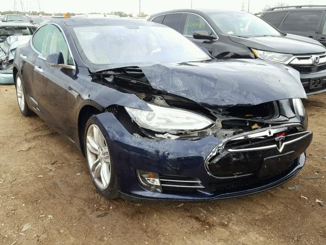 5YJSA1CN8DFP27770 - 2013 TESLA MODEL S BLUE photo 1