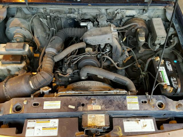 1FTCR10AXVUC77305 - 1997 FORD RANGER BLUE photo 7