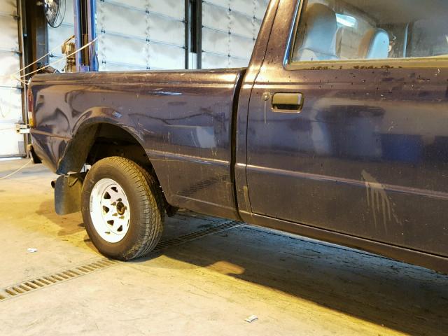 1FTCR10AXVUC77305 - 1997 FORD RANGER BLUE photo 9