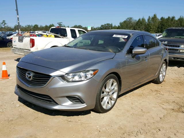 JM1GJ1V67E1158058 - 2014 MAZDA 6 TOURING GRAY photo 2