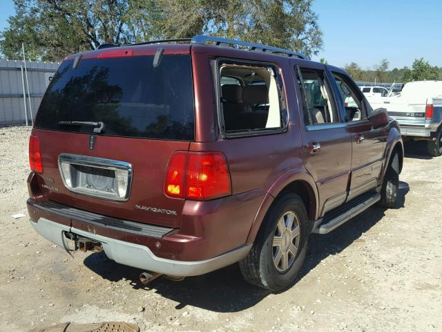 5LMFU27R83LJ15455 - 2003 LINCOLN NAVIGATOR Бордовый фото 4
