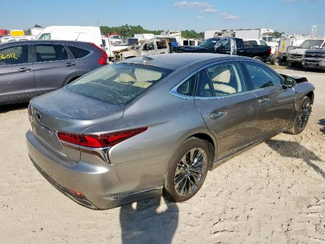 JTHB51FFXJ5006595 - 2018 LEXUS LS 500 SILVER photo 4