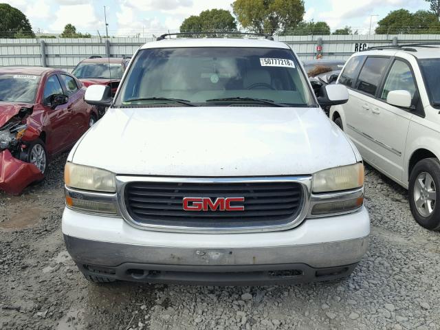 1GKEC13T71J288222 - 2001 GMC YUKON WHITE photo 9