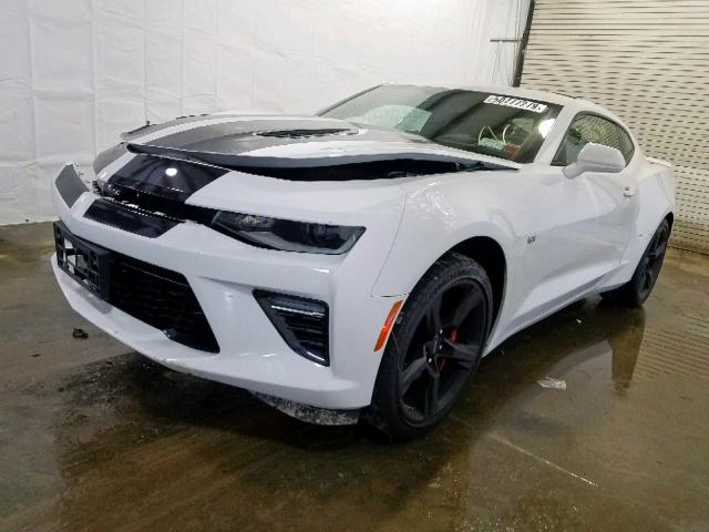 1G1FH1R72G0127652 - 2016 CHEVROLET CAMARO SS WHITE photo 2