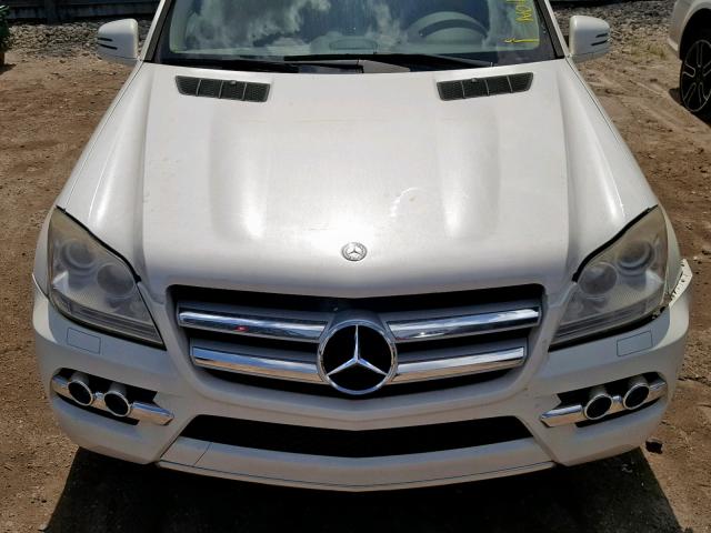 4JGBF2FE6BA709871 - 2011 MERCEDES-BENZ GL 350 BLU WHITE photo 7