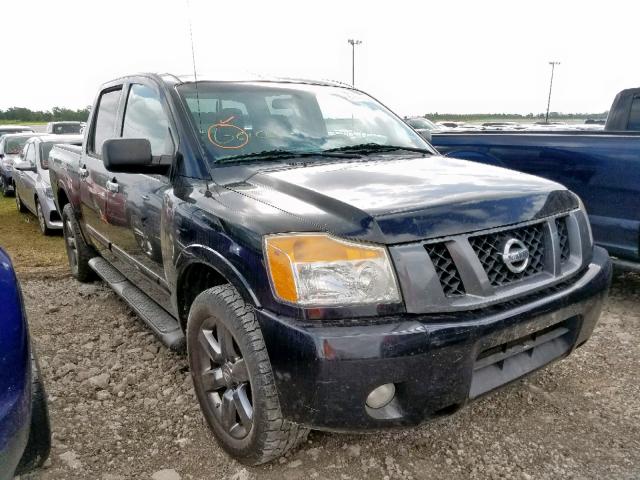 1N6BA0EK5CN313341 - 2012 NISSAN TITAN S BLACK photo 1