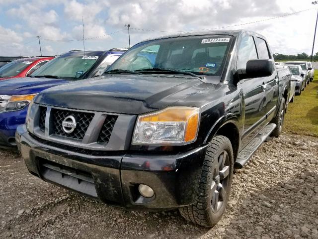 1N6BA0EK5CN313341 - 2012 NISSAN TITAN S BLACK photo 2