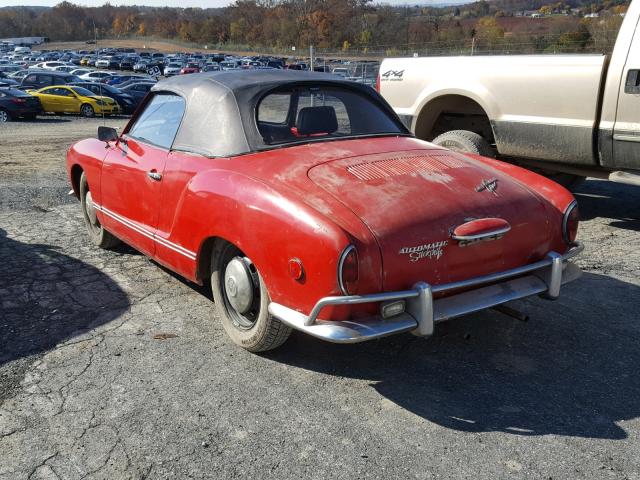 149488348 - 1969 VOLKSWAGEN KARMANN GH RED photo 3