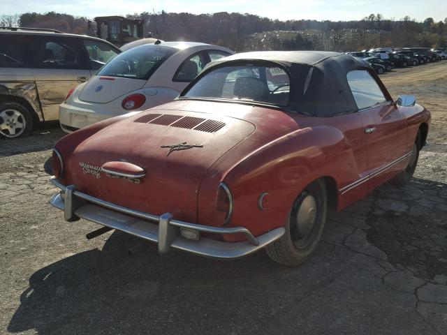 149488348 - 1969 VOLKSWAGEN KARMANN GH RED photo 4