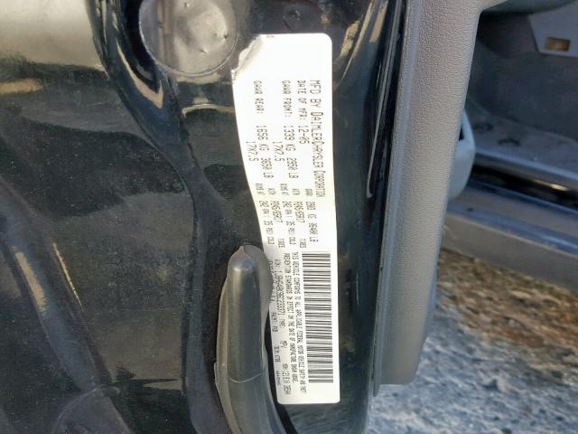 1J8HG48K96C233371 - 2006 JEEP COMMANDER შავი ფოტო 10