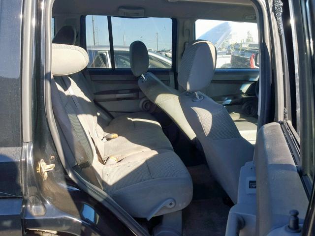 1J8HG48K96C233371 - 2006 JEEP COMMANDER შავი ფოტო 6