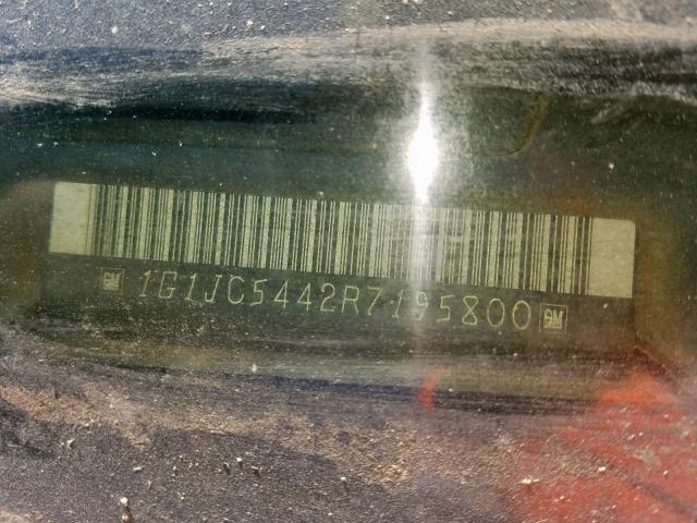 1G1JC5442R7195800 - 1994 CHEVROLET CAVALIER V WHITE photo 10