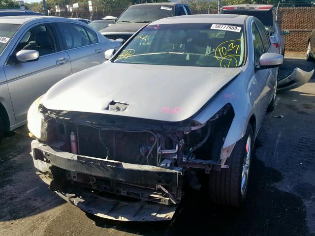 JNKCV61E79M311781 - 2009 INFINITI G37 BASE SILVER photo 2