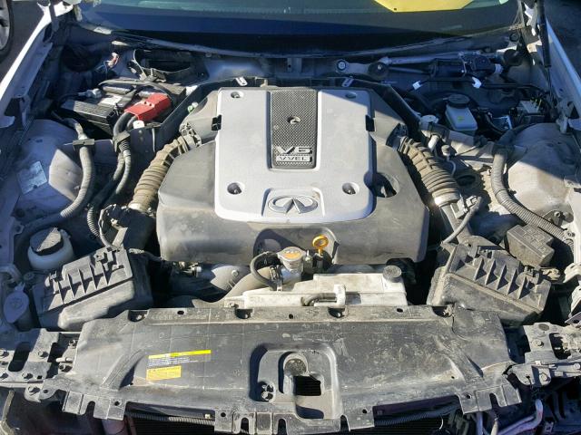 JNKCV61E79M311781 - 2009 INFINITI G37 BASE SILVER photo 7