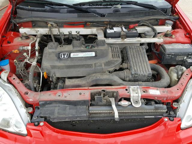 JHMZE13742T001174 - 2002 HONDA INSIGHT RED photo 7