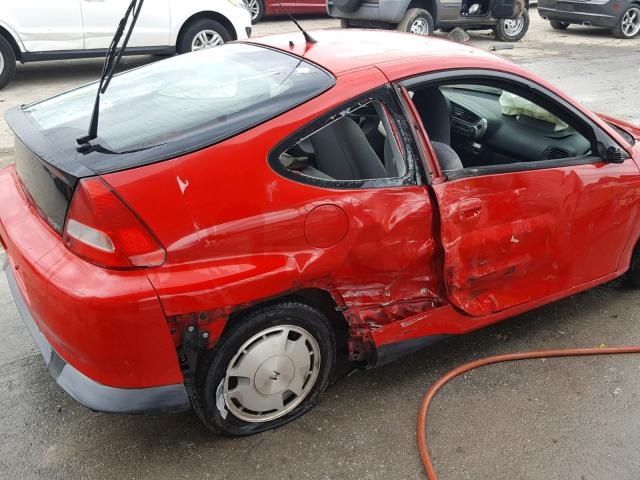 JHMZE13742T001174 - 2002 HONDA INSIGHT RED photo 9