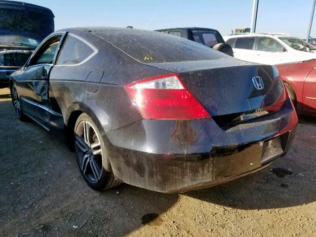 1HGCS11838A026665 - 2008 HONDA ACCORD EXL BLACK photo 3