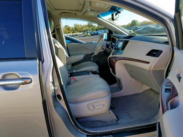 5TDDK3DC6ES079387 - 2014 TOYOTA SIENNA XLE SILVER photo 5