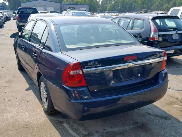 1G1ZS51FX6F147992 - 2006 CHEVROLET MALIBU LS BLUE photo 3