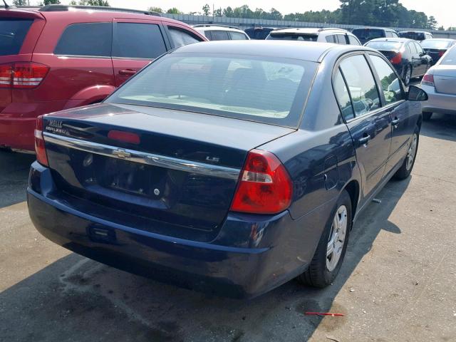 1G1ZS51FX6F147992 - 2006 CHEVROLET MALIBU LS BLUE photo 4