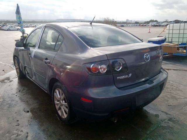 JM1BK32F271694684 - 2007 MAZDA 3 I GRAY photo 3