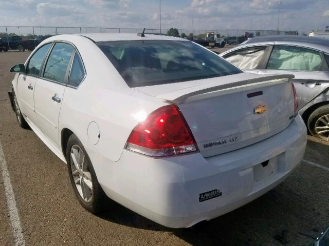 2G1WC5E34C1224861 - 2012 CHEVROLET IMPALA LTZ WHITE photo 3