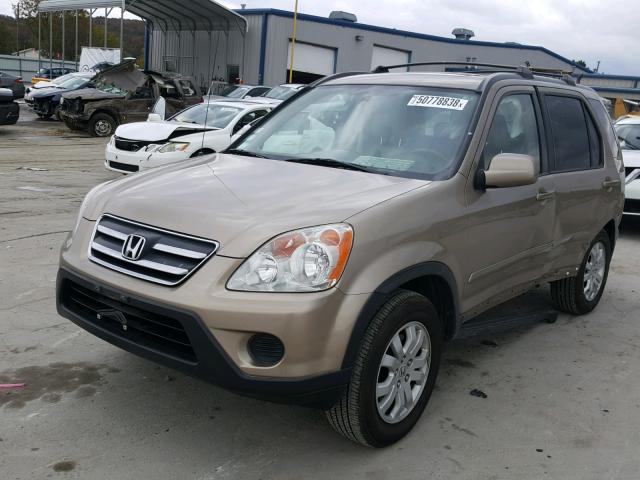 JHLRD78965C029339 - 2005 HONDA CR-V SE GOLD photo 2