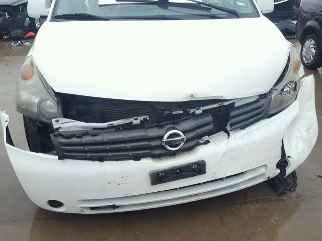 5N1BV28U48N122075 - 2008 NISSAN QUEST S WHITE photo 9