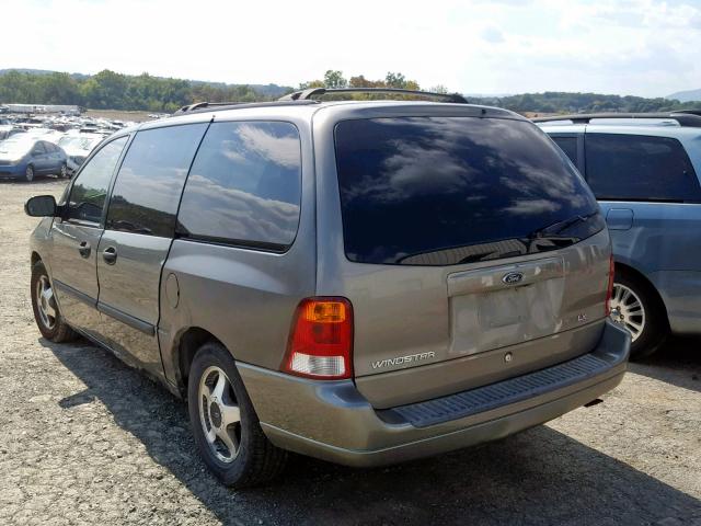 2FMZA574X1BB50915 - 2001 FORD WINDSTAR S GRAY photo 3