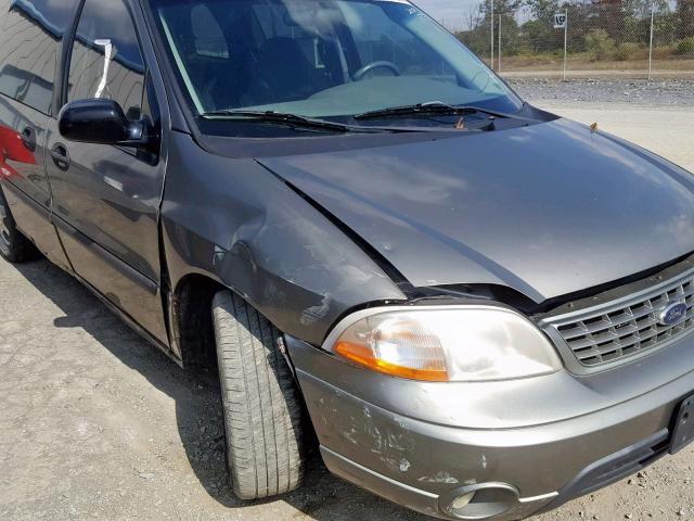 2FMZA574X1BB50915 - 2001 FORD WINDSTAR S GRAY photo 9