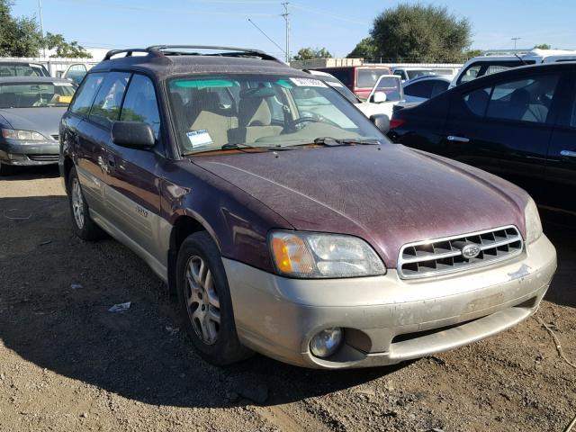 4S3BH6756Y7666479 - 2000 SUBARU LEGACY OUT BURGUNDY photo 1