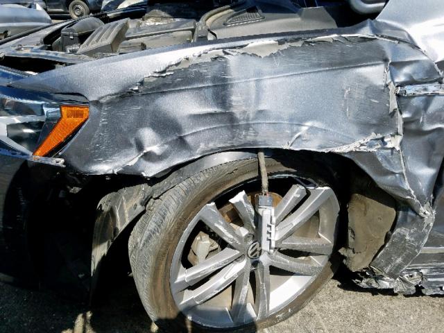 1VWDT7A35HC047879 - 2017 VOLKSWAGEN PASSAT R-L CHARCOAL photo 9