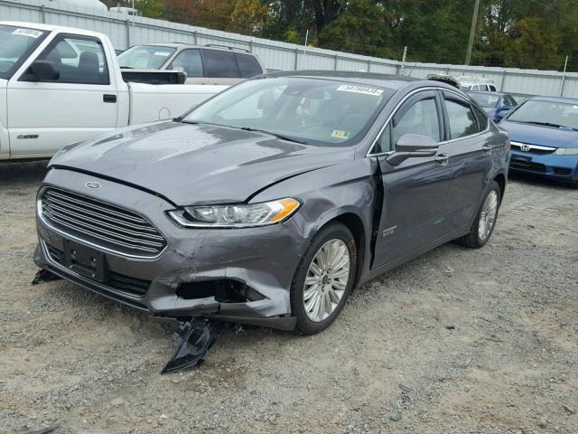 3FA6P0SU0ER311768 - 2014 FORD FUSION TIT GRAY photo 2