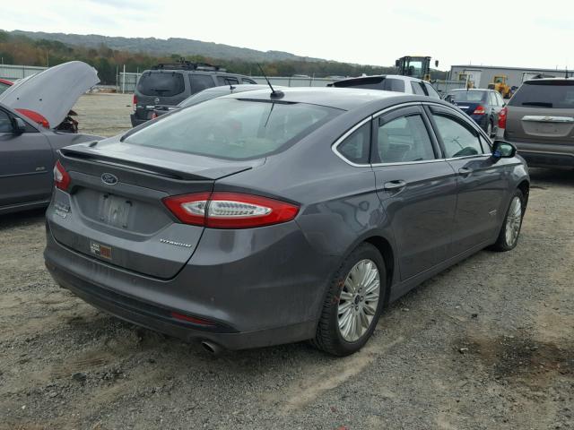 3FA6P0SU0ER311768 - 2014 FORD FUSION TIT GRAY photo 4