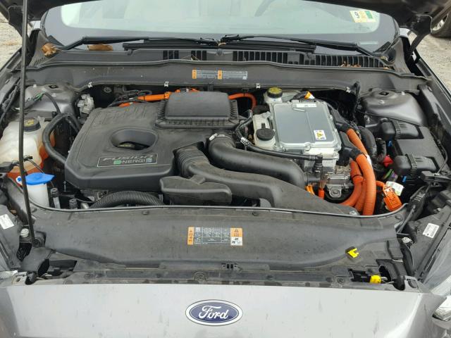 3FA6P0SU0ER311768 - 2014 FORD FUSION TIT GRAY photo 7