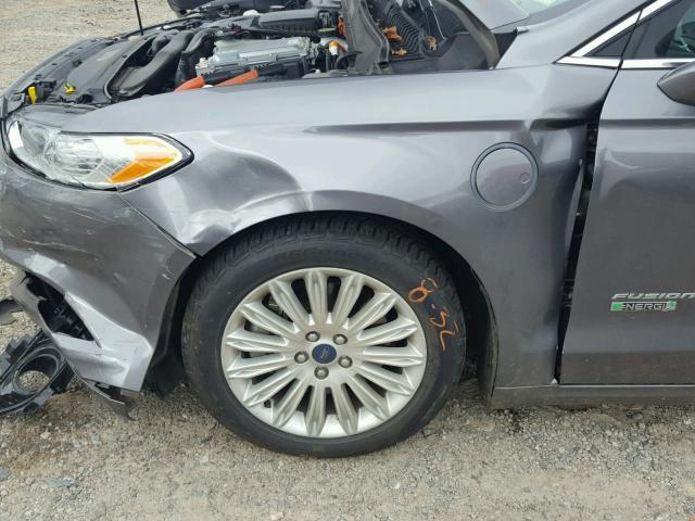 3FA6P0SU0ER311768 - 2014 FORD FUSION TIT GRAY photo 9