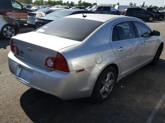 1G1ZB5EB5AF318230 - 2010 CHEVROLET MALIBU LS 银色 照片 4