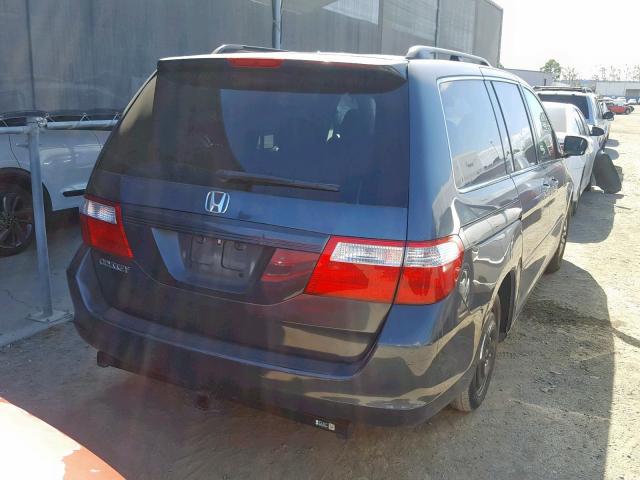 5FNRL38756B459570 - 2006 HONDA ODYSSEY EX GRAY photo 4