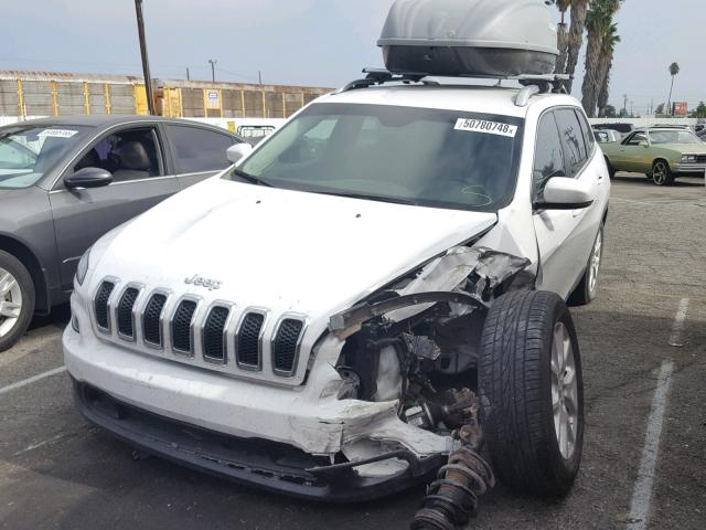 1C4PJLCB2FW616539 - 2015 JEEP CHEROKEE L WHITE photo 2