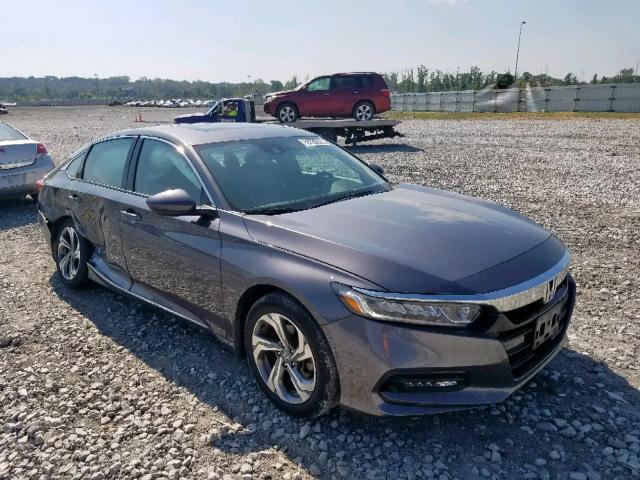 1HGCV1F49JA083407 - 2018 HONDA ACCORD EX GRAY photo 1